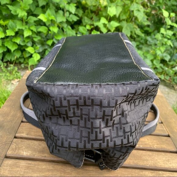 Tommy Hilfiger Black Nylon Signature  Satchel - Picture 7 of 13